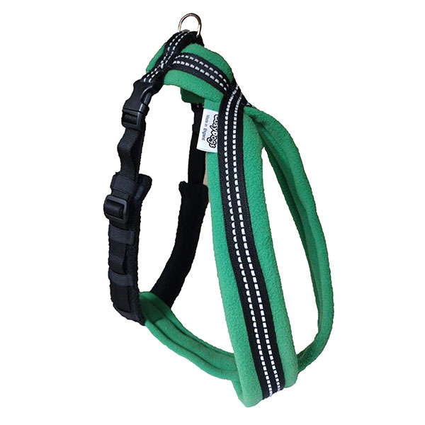 Fleece dog harness with front ring online